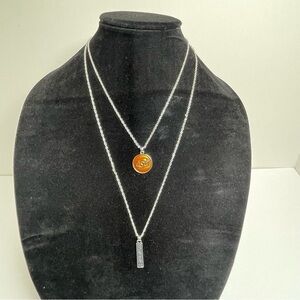 Double-Strand Oklahoma State Necklace with OSU and Cowboys Pendants